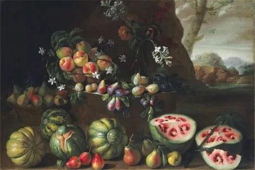 吃瓜群众图片油画